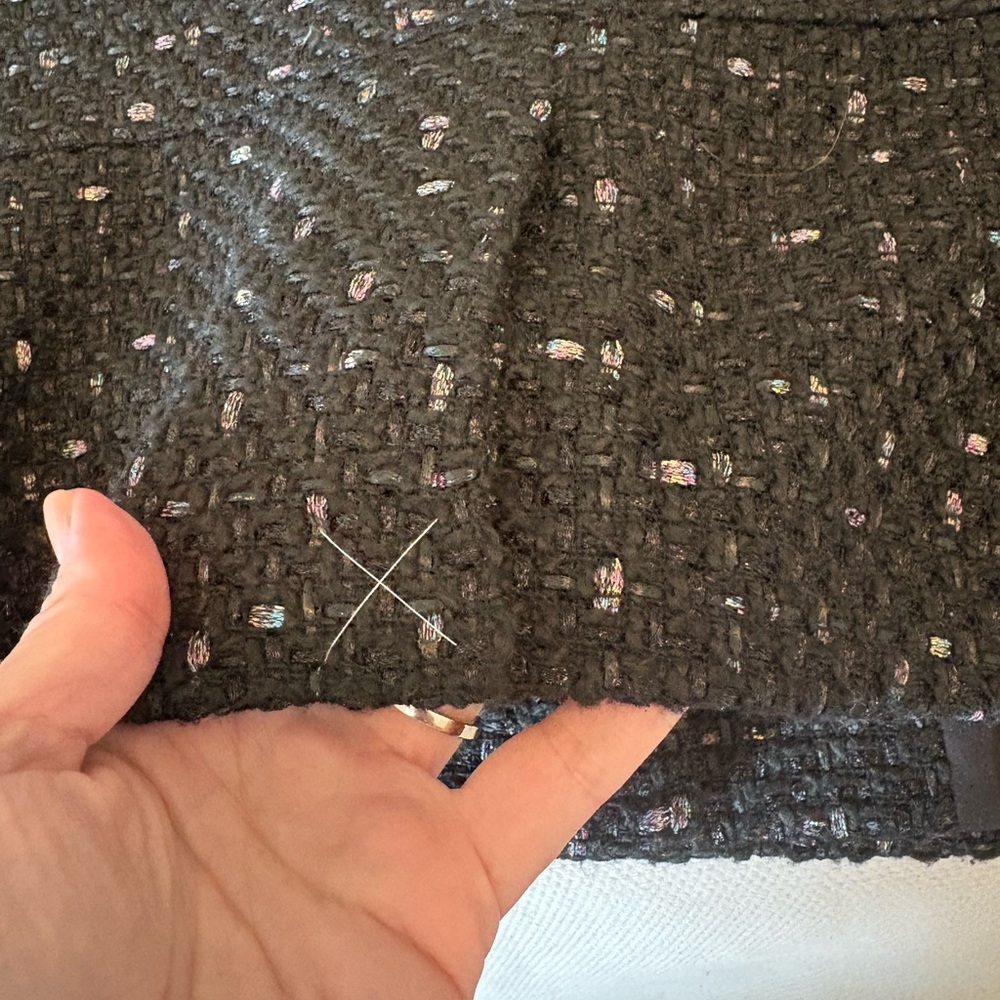 NWOT! Ann Taylor Black & Metallic Tweed Blazer - Picture 9 of 10